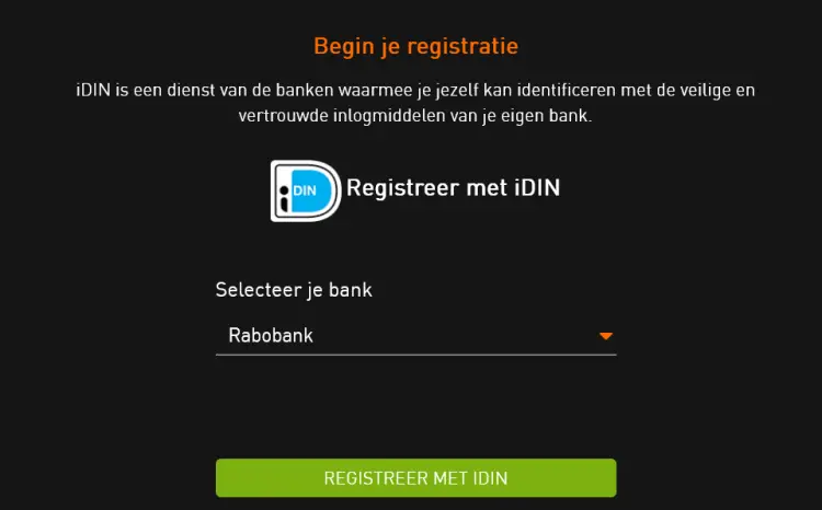 iDIN registreren Casino777.nl
